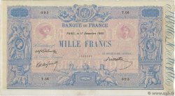 1000 Francs BLEU ET ROSE FRANCIA  1890 F.36.02 BB