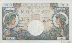 1000 Francs COMMERCE ET INDUSTRIE FRANCIA  1944 F.39.05 SC+