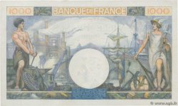 1000 Francs COMMERCE ET INDUSTRIE FRANCIA  1944 F.39.10 q.FDC