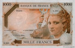 1000 Francs AMPHITRITE type 1954 Non émis FRANCE  1954 NE.1954.03a NEUF