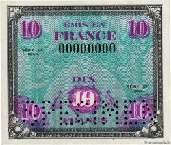 10 Francs DRAPEAU Spécimen FRANCE  1944 VF.18.00Sp pr.NEUF