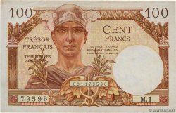 100 Francs TRÉSOR FRANÇAIS FRANCE  1947 VF.32.01 TTB+