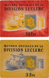 3 et 10 Francs Division LECLERC FRANCE Regionalismus und verschiedenen  1944 KL.A1-A2 VZ+