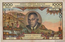 1000 Francs - 200 Ariary MADAGASCAR  1963 P.056b pr.TTB