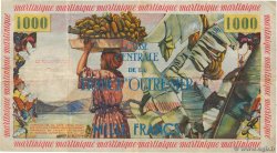10 NF sur 1000 Francs pêcheur MARTINIQUE  1960 P.39 pr.TTB