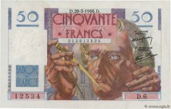 50 Francs LE VERRIER FRANCE  1946 F.20.02 XF