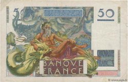 50 Francs LE VERRIER FRANCIA  1951 F.20.18 BC+