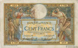 100 Francs LUC OLIVIER MERSON avec LOM FRANCE  1909 F.22.02 VG