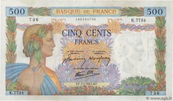 500 Francs LA PAIX FRANCIA  1943 F.32.44 SC+