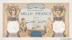 1000 Francs CÉRÈS ET MERCURE type modifié FRANCIA  1937 F.38.08 EBC