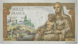 1000 Francs DÉESSE DÉMÉTER FRANCE  1943 F.40.29 AU