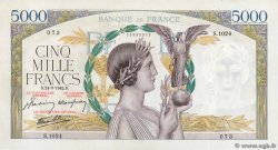 5000 Francs VICTOIRE Impression à plat FRANCIA  1942 F.46.41 EBC+