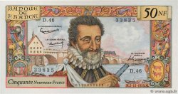 50 Nouveaux Francs HENRI IV FRANKREICH  1959 F.58.04 VZ+