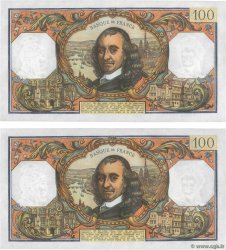 100 Francs CORNEILLE Consécutifs FRANCE  1972 F.65.40 UNC-