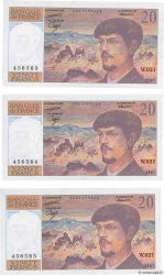 20 Francs DEBUSSY Consécutifs FRANCE  1987 F.66.08 UNC
