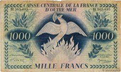 1000 Francs Phénix AFRIQUE ÉQUATORIALE FRANÇAISE  1944 P.19a RC