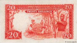 20 Shillings AFRIQUE OCCIDENTALE BRITANNIQUE  1953 P.10a TTB