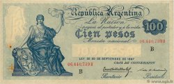 100 Pesos ARGENTINE  1926 P.247b TTB à SUP