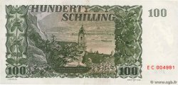 100 Schilling AUTRICHE  1954 P.133 SUP+
