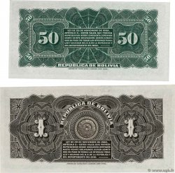 50 Centavos et 1 Boliviano BOLIVIA  1902 P.091a et P.092a SC+