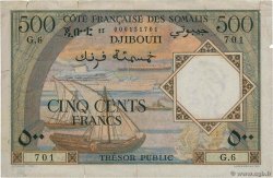 500 Francs YIBUTI  1952 P.27 BC+