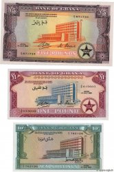 10 Shillings, 1 et 5 Pounds GHANA  1962 P.01c - P.02d - P.03d pr.NEUF