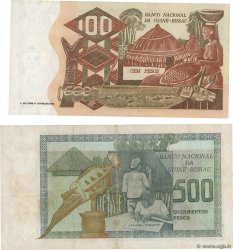 100  et 500 Pesos GUINEA-BISSAU  1975 P.02 et P.03 BB