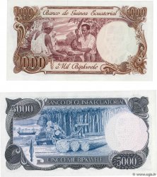 1000 et 5000 Bipkwele GUINEA ECUATORIAL  1979 P.16 et P.17 SC+