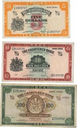 5, 10 et 100 Dollars HONG KONG  1961 P.069 au P.071 MB a BB