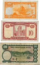 5, 10 et 100 Dollars HONG KONG  1961 P.069 au P.071 F - VF