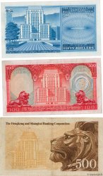 50, 100 et 500 Dollars HONG KONG  1976 P.184 au P.186 F - VF
