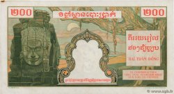 200 Piastres - 200 Riels FRENCH INDOCHINA  1953 P.098 XF+