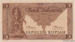 10 Rupiah INDONESIA  1952 P.043a FDC