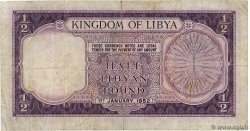 1/2 Pound LIBIA  1952 P.15a MB