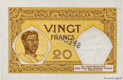 20 Francs Spécimen MADAGASCAR  1948 P.037s pr.NEUF