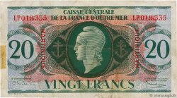 20 Francs MARTINIQUE  1944 P.24 BC+