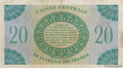 20 Francs MARTINIQUE  1944 P.24 BC+