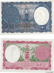 1 Mohru NEPAL  1951 P.01b et P.08 SC+