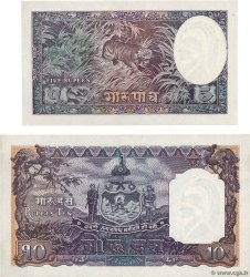 5 et 10 Mohru NEPAL  1951 P.05 et P.06 VZ+