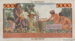 5000 Francs Schoelcher ISOLA RIUNIONE  1946 P.48a BB
