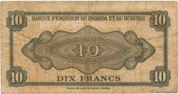 10 Francs RWANDA BURUNDI  1960 P.02 F