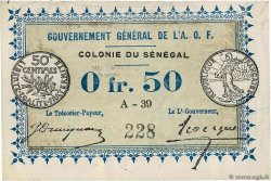 0,50 Franc SENEGAL  1917 P.01b UNC-