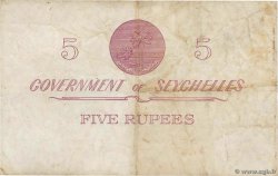 5 Rupees SEYCHELLES  1954 P.11a VF-