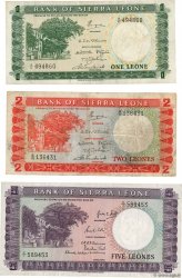 1, 2 et 5 Leones SIERRA LEONE  1964 P.01 à P.03 MB