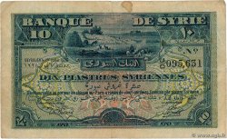 10 Piastres Syriennes SYRIA Beyrouth 1920 P.012 F
