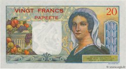 20 Francs TAHITI  1963 P.21c q.FDC