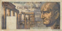 5000 Francs TUNISIE  1952 P.30b TB