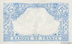 5 Francs BLEU FRANCIA  1916 F.02.36 EBC+ a SC