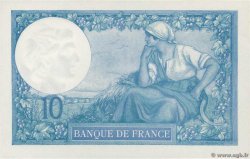10 Francs MINERVE Petit numéro FRANCE  1916 F.06.01 UNC-