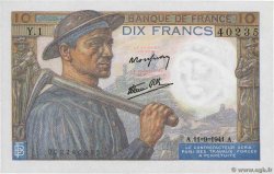 10 Francs MINEUR  FRANCE  1941 F.08.01